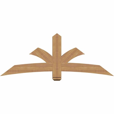 Ekena Millwork Davenport Timber Gable Bracket, Western Red Cedar, 72"W x 27"H x 5 1/2"D x 5 1/2"F, 9/12 Pitch GBW072X27X0606DAV00SWR